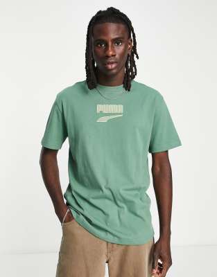 Puma Downtown cord trousers in dark green, Compare