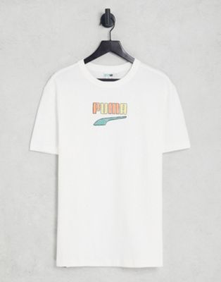 Puma Downtown logo t-shirt in white