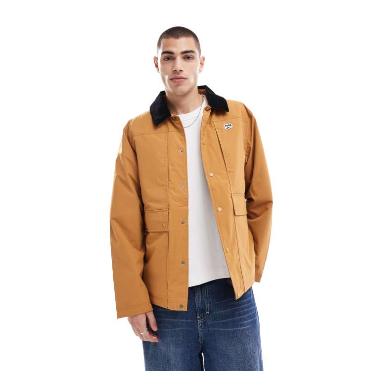 PUMA downtown padded jacket in tan | ASOS