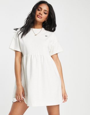 Puma Downtown babydoll dress in beige and white stripe - ASOS Price Checker