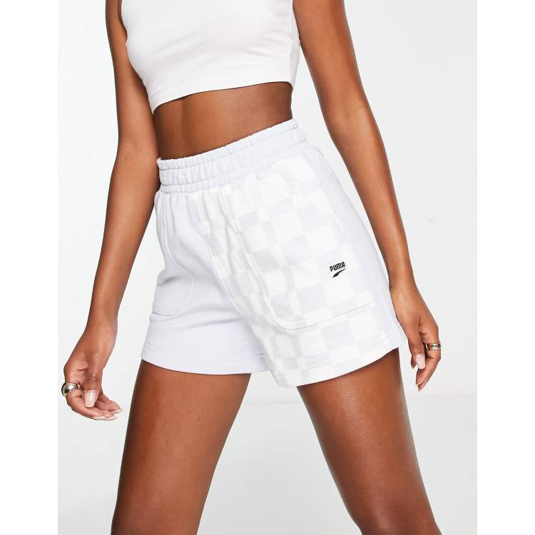 【SEAL限定商品】 Puma Downtown pale in block color checkerboard in shorts パンツ