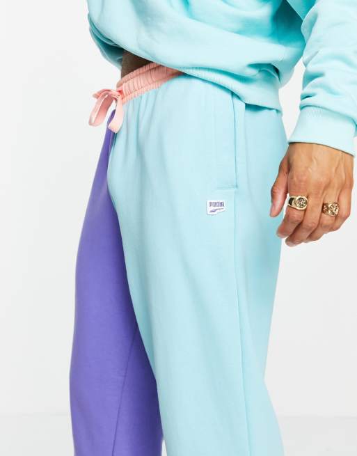 Nike pastel color block joggers hot sale