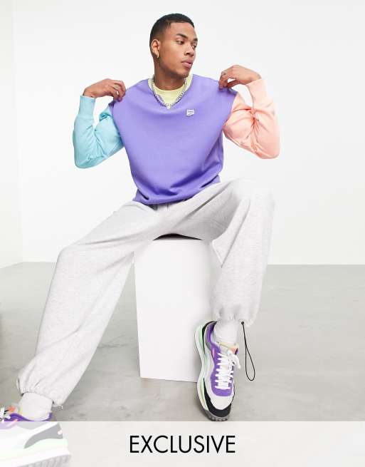 Puma Downtown sweatshirt in purple - exclusive to ASOS | ASOS