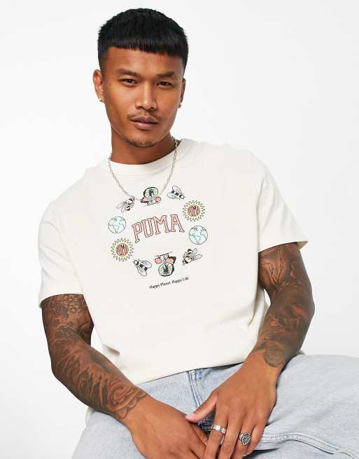 Puma downtown t-shirt in off white