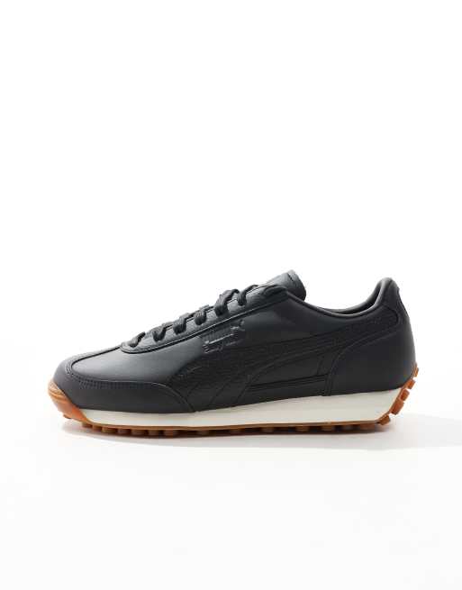 PUMA Easy Rider leather sneakers in black ASOS
