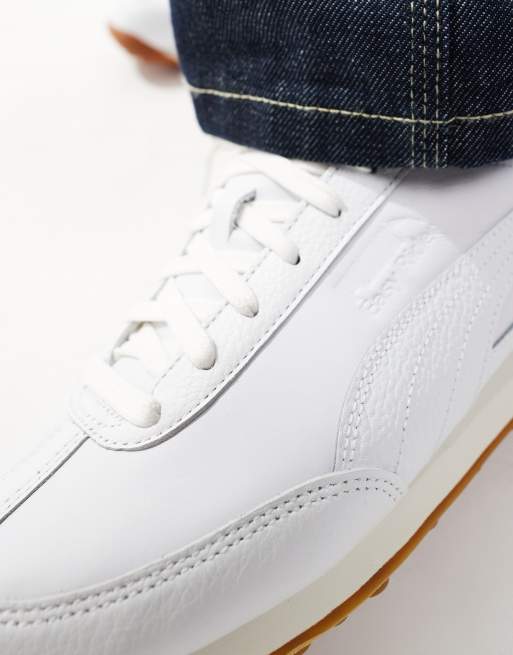 Puma Easy Rider leather trainers in white ASOS