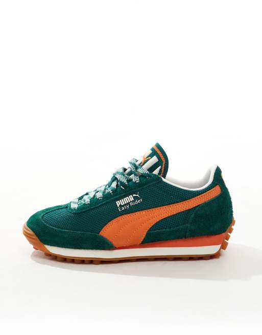 PUMA Easy Rider Supertifo sneakers in green and orange ASOS