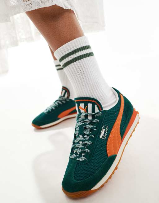 PUMA - Easy Rider Supertifo - Sneakers in groen en oranje, 3 van 5