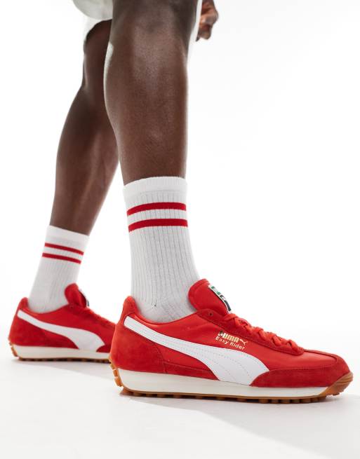 PUMA - Easy Rider Vintage - Røde sneakers