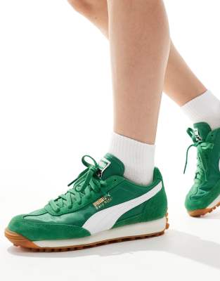 Puma Easy Rider Vintage Sneakers In Green And White In Green