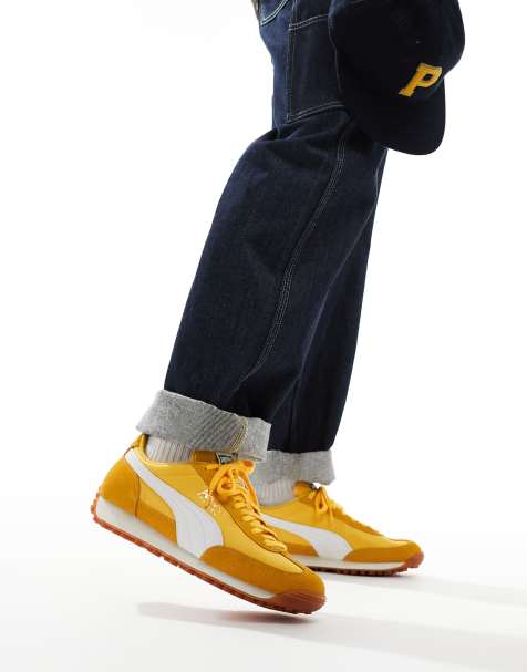 PUMA Easy Rider vintage sneakers in yellow and white - view 1