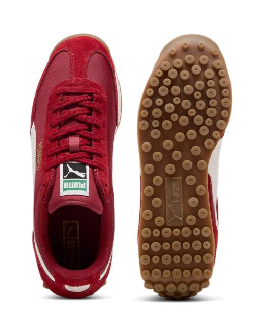 Puma Easy rider vintage trainers in dark red ASOS