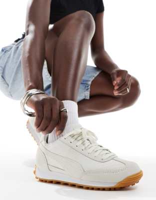 Puma Easy Rider Weave Sneakers In Gray And White