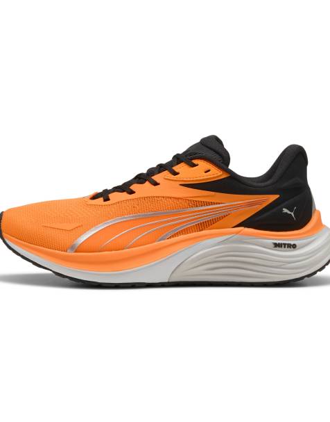 Puma Electrify nitro™ 4 running shoes in heat fire-puma black - view 1