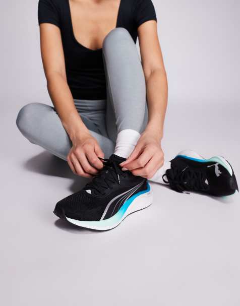 PUMA – Electrify Nitro 4 – Sneaker in Schwarz und Türkis - view 1