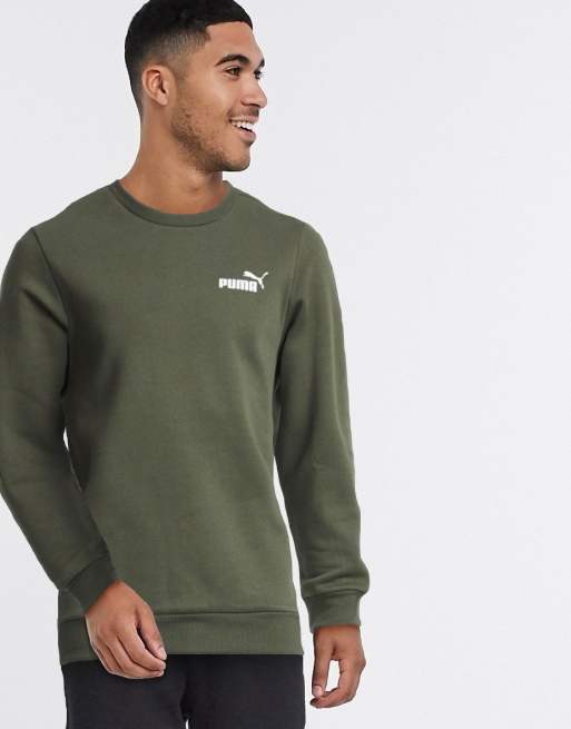 Khaki sales puma sweatshirt