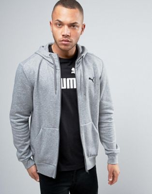 grey puma zip up hoodie