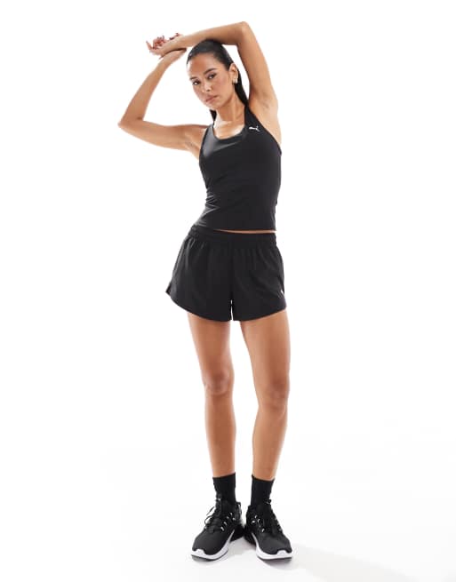 PUMA – Essential – 2-in-1-Tanktop in Schwarz mit Ringerrücken, 4 von 4