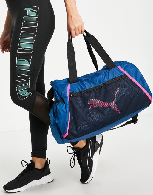 Puma Essential Sac de sport Bleu noir et rose