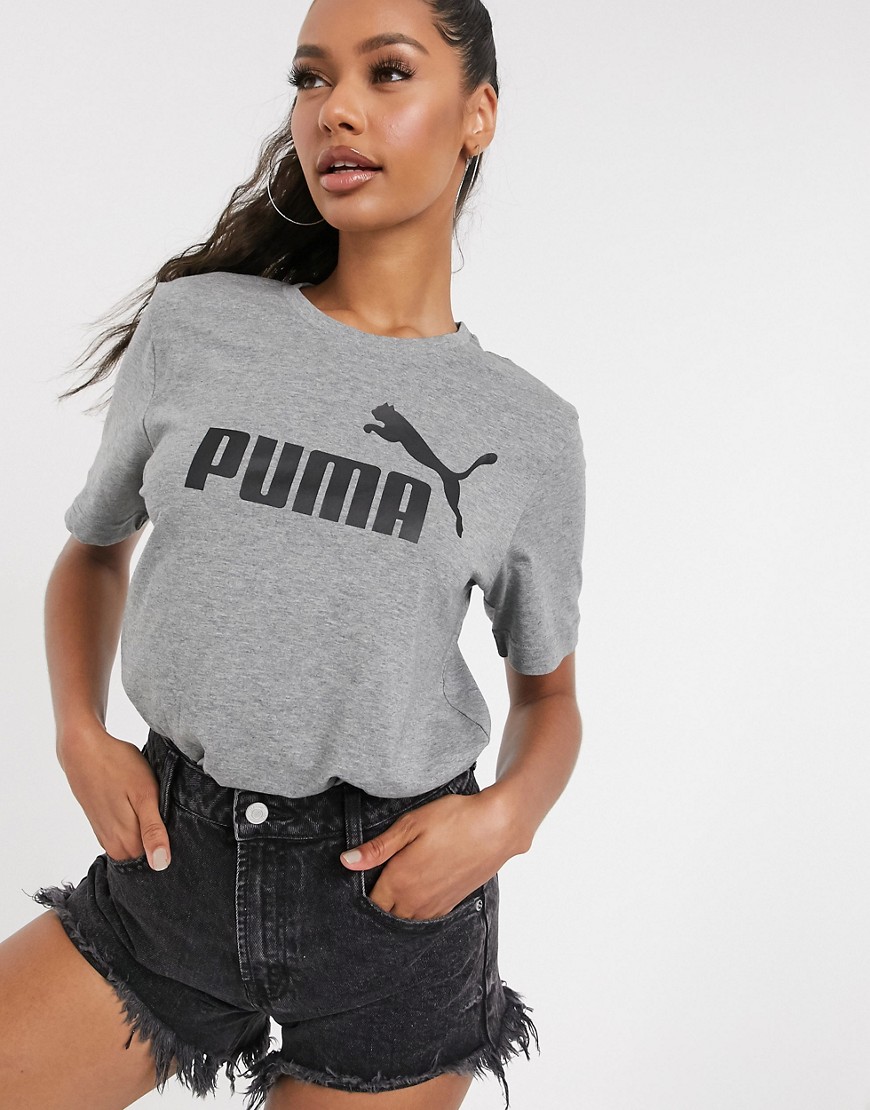 Puma - Essential - T-shirt met logo in grijs