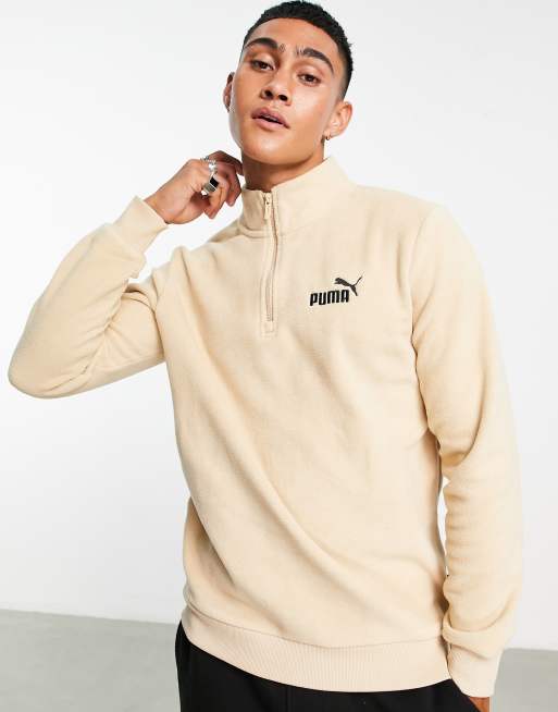 Puma essentials quarter store zip top mens