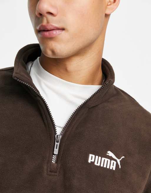 Puma Women's Essential Small Logo Full Zip Fleece Hoodie - Light