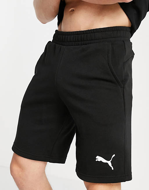 Puma - Essentials - 10-inch shorts met kattenlogo in zwart