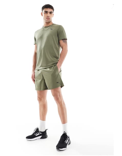Puma Essentials 5'' shorts in khaki - view 1