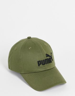 Puma essentials cap in khaki green