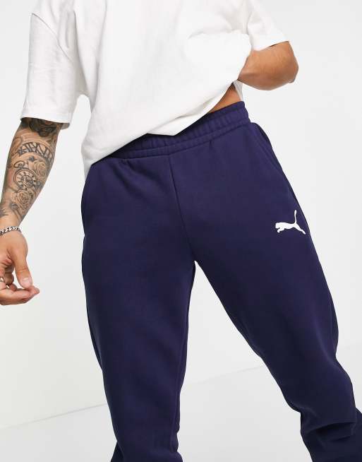 Navy blue puma tracksuit hot sale bottoms