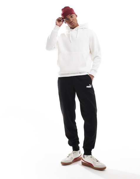 PUMA – Essentials – Czarne joggersy polarowe z logo - view 1