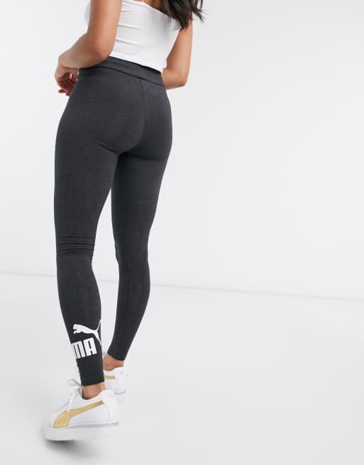 Puma essentials dark grey logo leggings