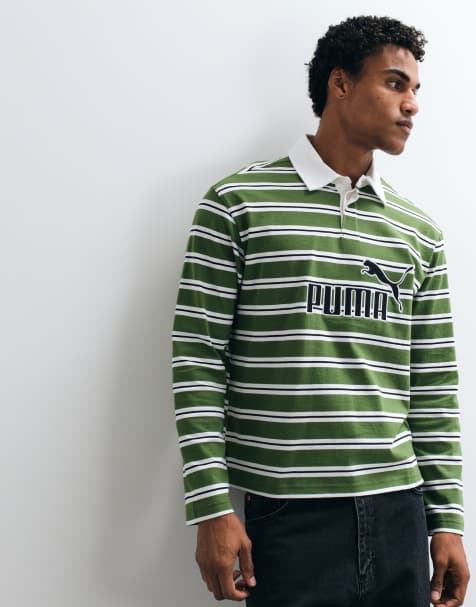 Puma Essentials elevated no. 1 relaxed rugby polo in green