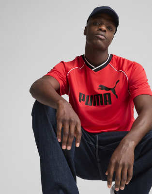 Puma Essentials football jersey in for all time red