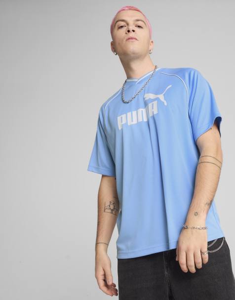 Puma Essentials football jersey in team light blue - view 1