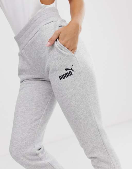 Puma Printed Side Panel Sweatpants - Grey - Womens - Shoplifestyle