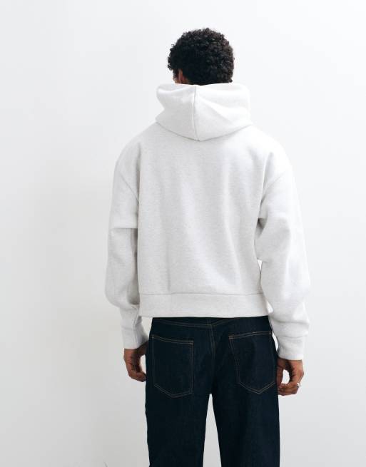 Puma Essentials heavy fleece boxy hoodie oversized in white, 5 of 5