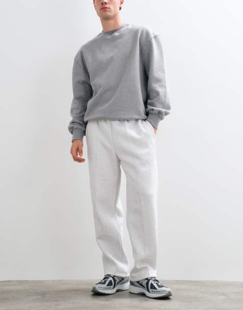 Puma Essentials heavy fleece relaxed sweatpants in white - view 1
