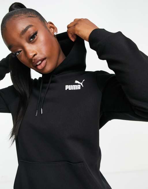 Puma - Essentials - Hoodie met klein logo in zwart, 2 van 4