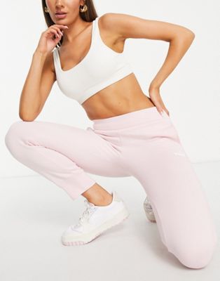 Puma essentials small logo joggers in chalk pink - ASOS Price Checker