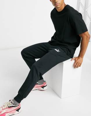 puma essential skinny joggers in black