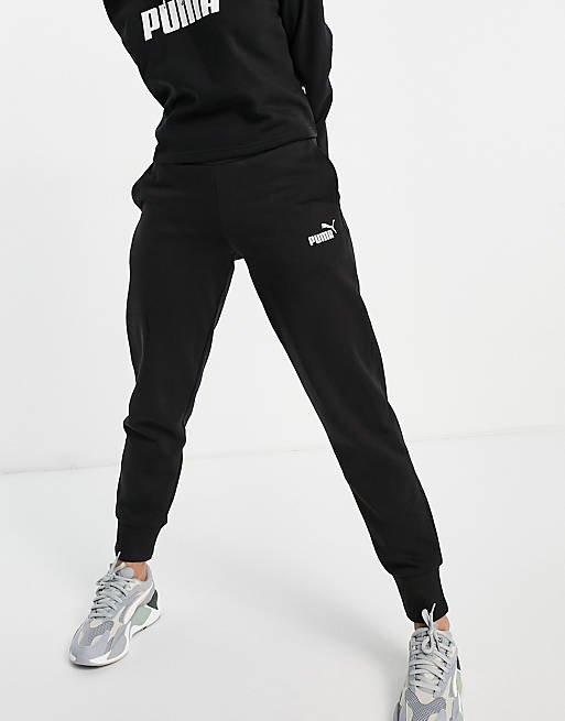 Puma Essentials joggers in black