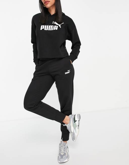 Puma Essentials joggers in black