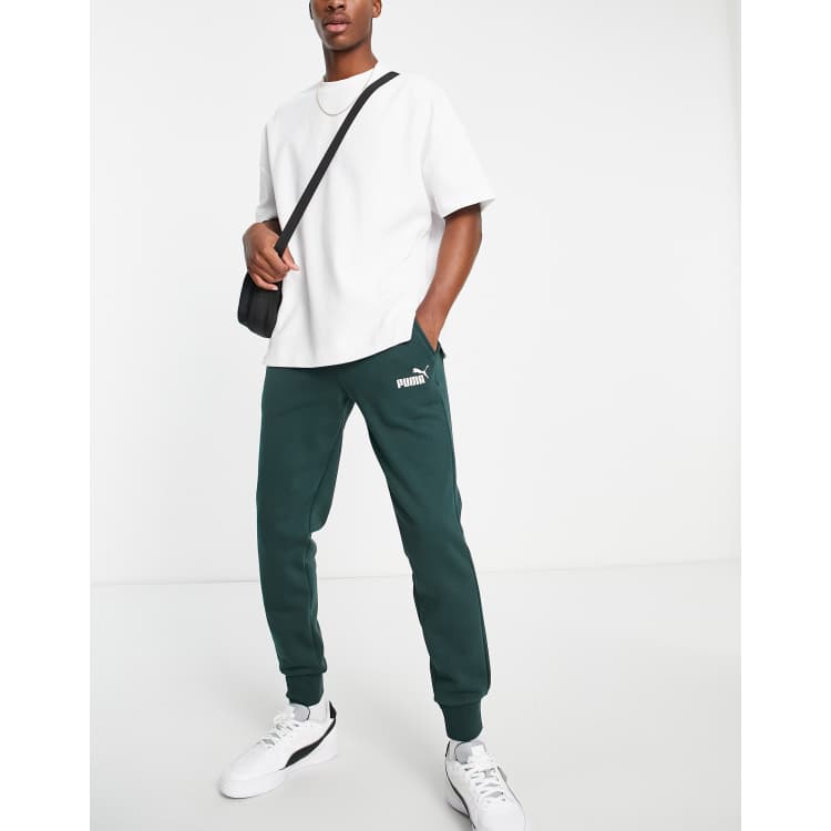 Puma olive green sales joggers