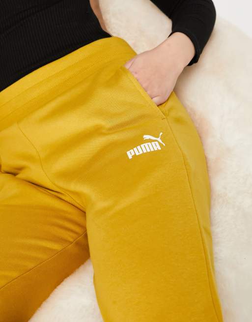 Puma mustard joggers deals