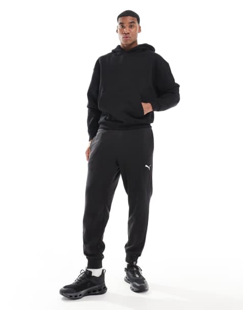 PUMA – Essentials – Jogginghose in Schwarz mit Logo - view 1