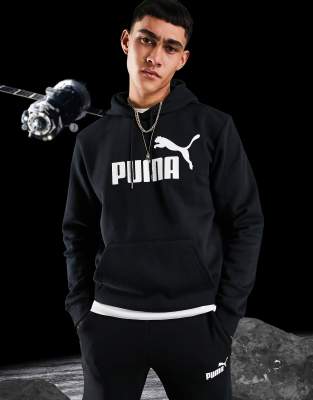 Grey and cheap black puma hoodie