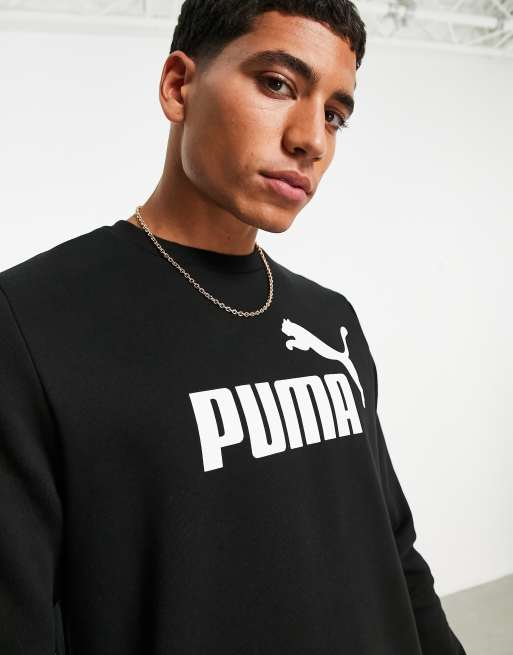 Black shop puma sweatshirt