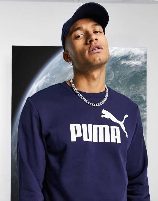 Puma navy blue shop sweatshirt