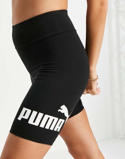 Essentials Logo Women's Short Leggings, Puma Black